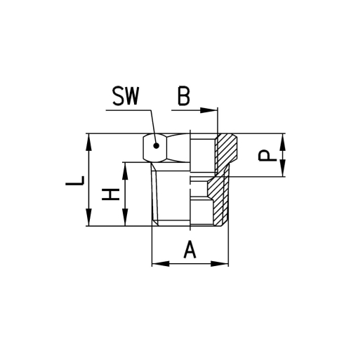 2530 3/8-1/8 Redukcja, Camozzi