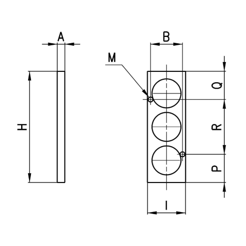 CNVL/1 Płyta zaślepiająca do bloków przył, Camozzi