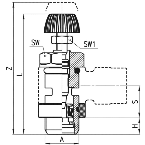 MVU 706-1/4 Zawór dławiąco-zwrotny G 1/4", Camozzi