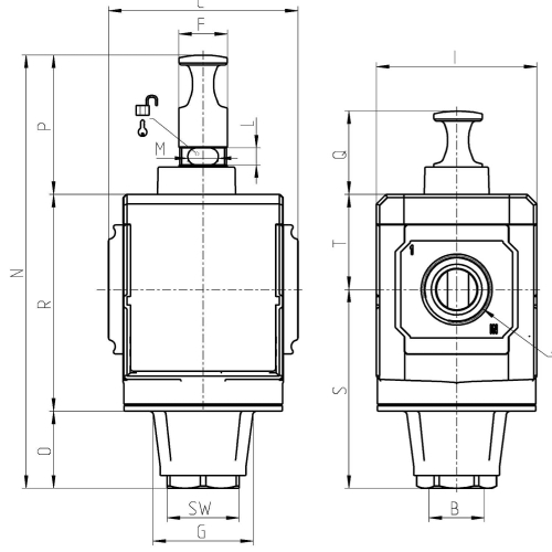 MX2-3/8-V01 Zawór 3/2 odcinający z blokadą Camozzi