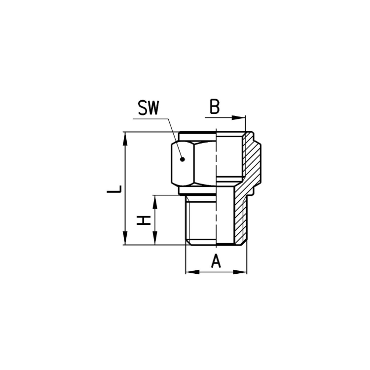 2521 1/8-3/8 Redukcja nyp. GZ 1/8 GW 3/8, Camozzi