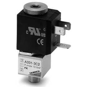 A331-3C2 Elektrozawór 3/2 NC, Camozzi