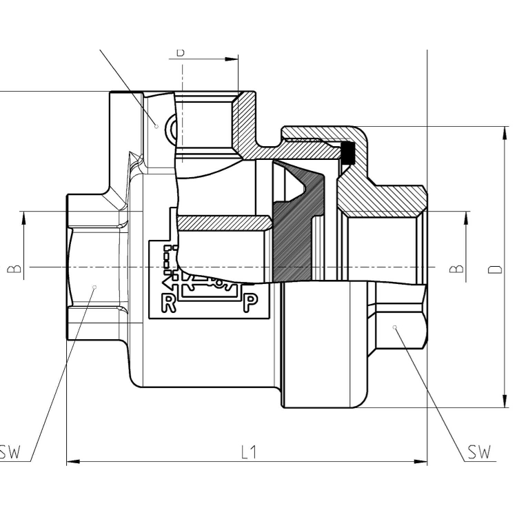 VSC 522-1/2 Zawór wydechowy, Camozzi
