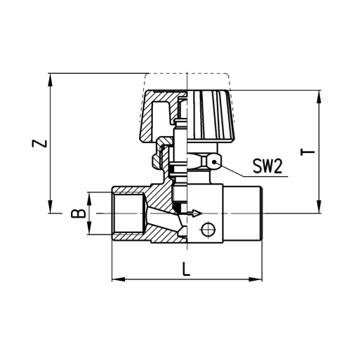2830 3/8 Zawór regulujący GW 3/8", Camozzi