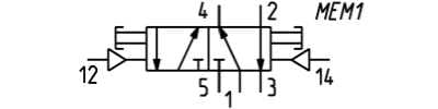 2LM-SB4-B Zawór logiczny MEMORY, Camozzi