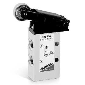 338-955 Zawór mechaniczny 3/2 NC G 1/8", Camozzi