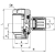 PSCU 606-1/4-8 Regulator przepływu, Camozzi