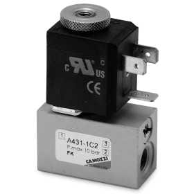 A431-1C2 Elektrozawór 3/2 NC G 1/8", Camozzi