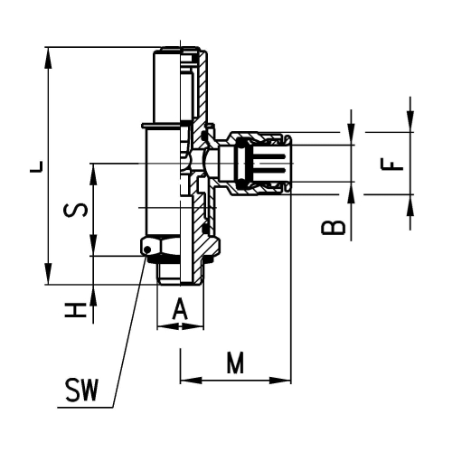 GSCO 813-M5-3 Zawór dławiący M5, Camozzi