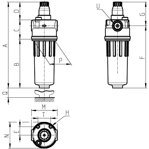 N108-L00 Smarownica G 1/8 seria N, Camozzi