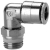 S6520 6-3/8 Złączka kątowa fi 6 GZ 3/8", Camozzi