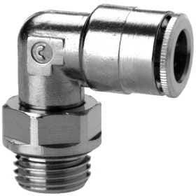 6522 10-3/8 Złączka wtykowa metalowa "L", Camozzi