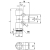 7442 10-3/8 Trójnik wtykowy T Compact, Camozzi
